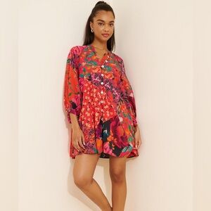 New w/o Tags FARM Rio Printed Mini Tunic Dress